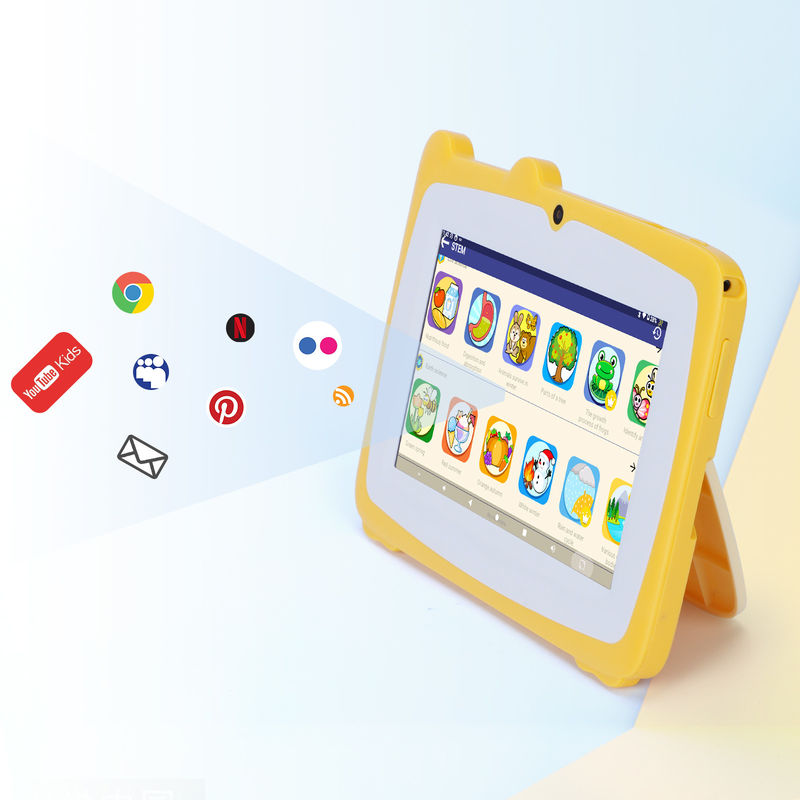 C ý tưởng 7 inch trẻ em màn hình cảm ứng máy tính bảng camera kép màn hình độ nét cao 2 + 32G màu vàng