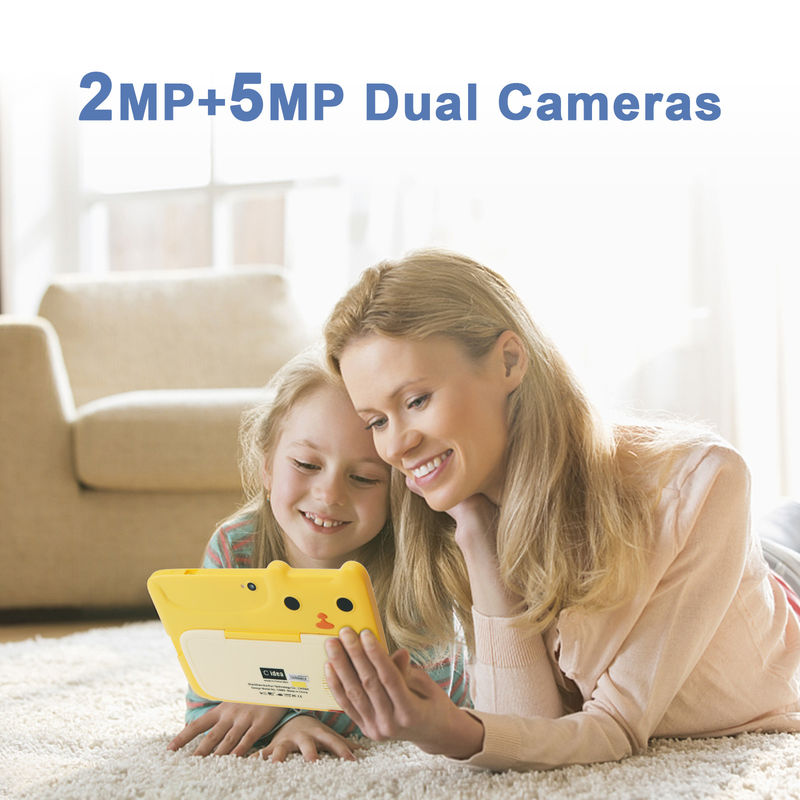 C ý tưởng 7 inch trẻ em màn hình cảm ứng máy tính bảng camera kép màn hình độ nét cao 2 + 32G màu vàng