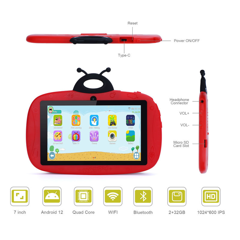 C ý tưởng máy tính bảng Android 12 Kids Expand 512GB Camera kép 7 Inch máy tính bảng PC CM77