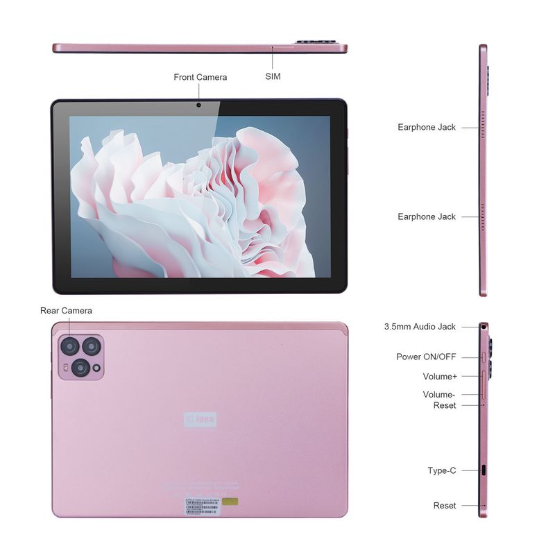 C ý tưởng 8GB RAM 10 Inch Tablet PC 256GB ROM TF 256GB mở rộng 1280 × 800 IPS Màn hình 10000mAh Pin CM 8000plus