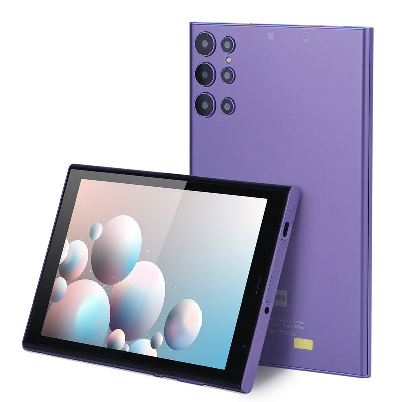 C Idea Máy tính bảng di động 8 inch với vỏ 5000mAh Thời lượng pin Camera kép 5MP + 8MP Sim Card Slot Purple