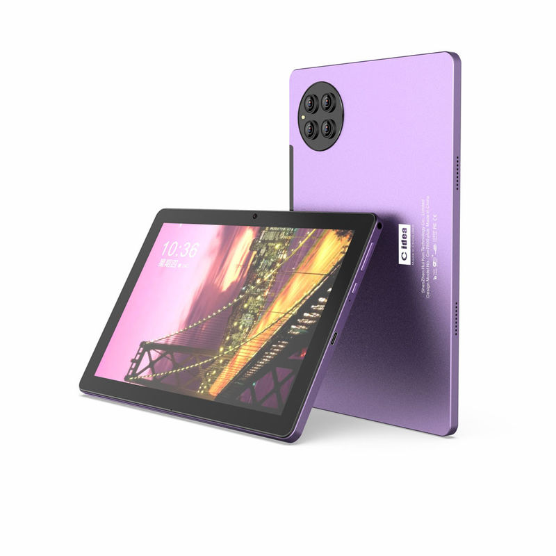 C ý tưởng 10 Inch Tablet PC 8 Core CPU 8GB RAM 512GB Storage Camera kép màu tím Tablet người lớn với bàn phím CM7800