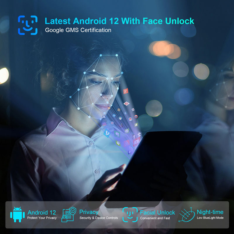 C ý tưởng 3GB RAM 64GB ROM 10 Inch Android Tablet PC 512GB Expand HD IPS Display CM9000 Không gian Xám