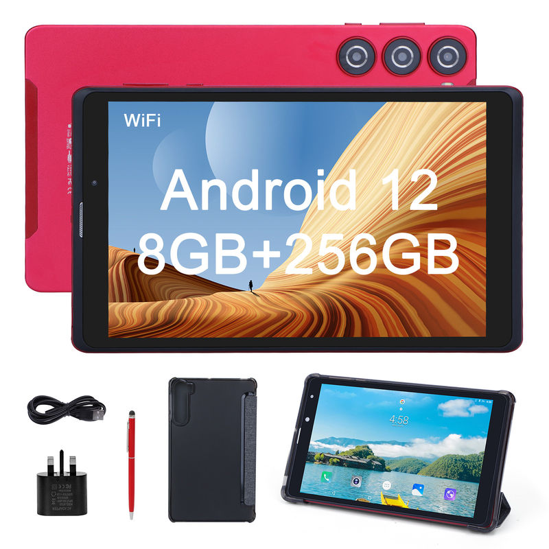 C ý tưởng Android 8 Inch Tablet PC 256GB Capacity Storage 5MP + 8MP Camera 8000mAh Thời lượng pin Đọc CM835 Đỏ