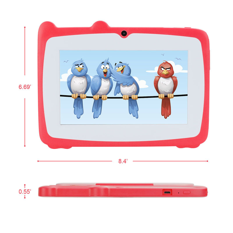 C ý tưởng giáo dục 7 inch máy tính bảng Kidspad với trường hợp chống trẻ em pin lớn 5000mAh IWAWA CM80Red cài đặt sẵn