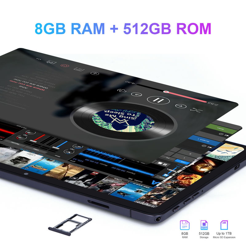 C ý tưởng Màn hình lớn 8GB RAM 512GB ROM 10 Inch Tablet PC với bàn phím CM8500