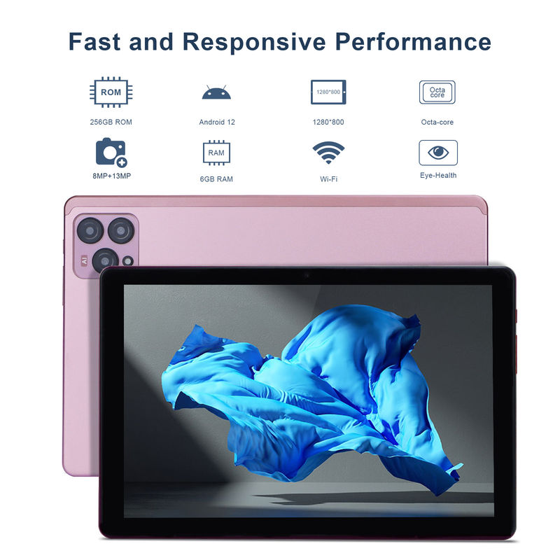 C ý tưởng 10 inch Android 12 Tablet 8GB RAM 256GB ROM Mô hình CM8000PLUS Pink