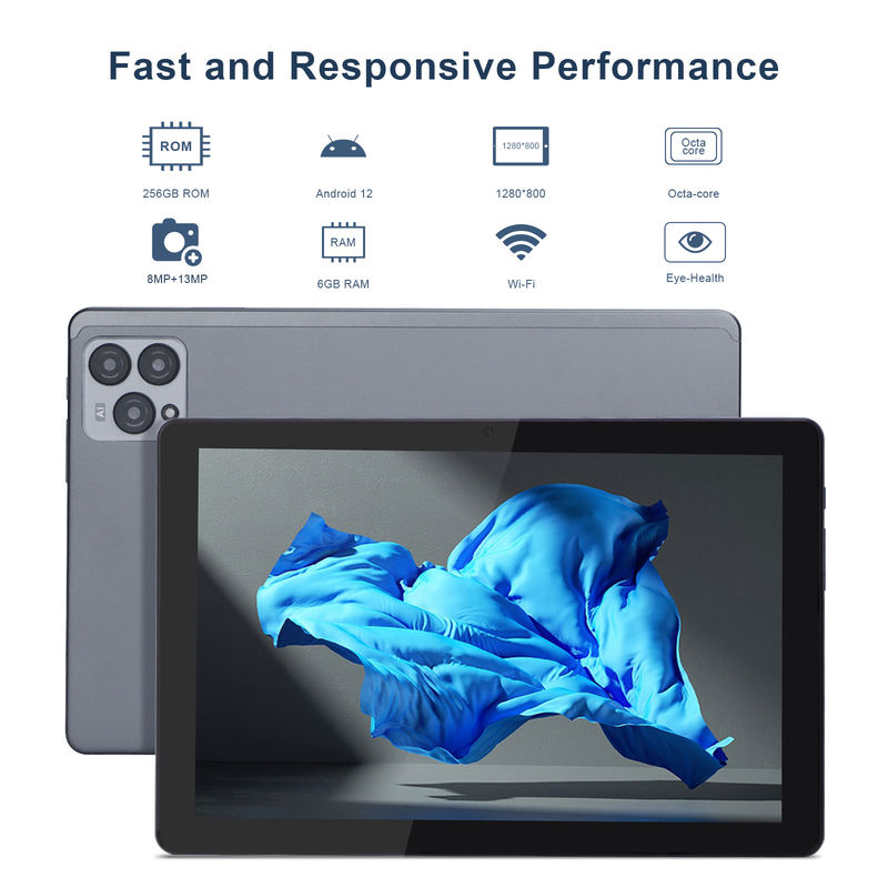 C ý tưởng 10 inch Android 12 Tablet 8GB RAM 256GB ROM Mô hình CM8000PLUS Xám