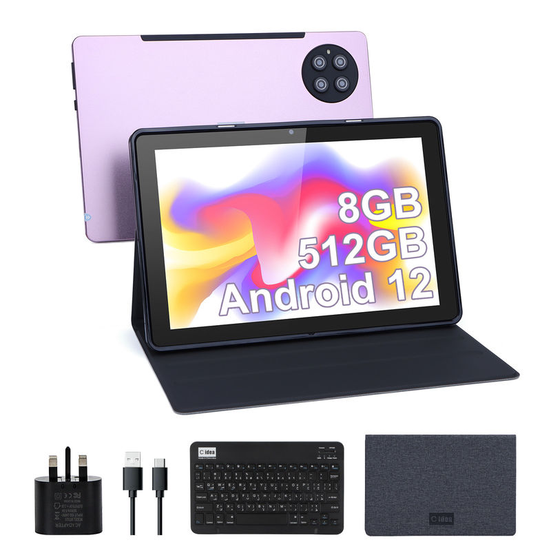 C ý tưởng 9.7 inch Android 12 Tablet 8GB RAM 512GB ROM Mô hình CM7800 Hồng