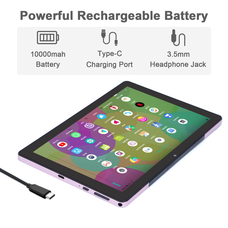 C ý tưởng 9.7 inch Android 12 Tablet 8GB RAM 512GB ROM Mô hình CM7800 Hồng