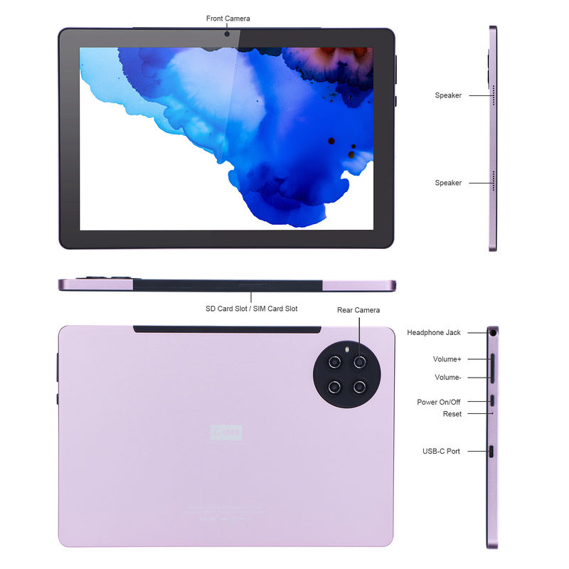 C ý tưởng 9.7 inch Android 12 Tablet 8GB RAM 512GB ROM Mô hình CM7800 Hồng