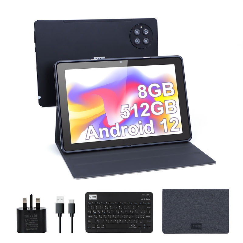 C ý tưởng 9.7 inch Android 12 Tablet 8GB RAM 512GB ROM Mô hình CM7800 Đen