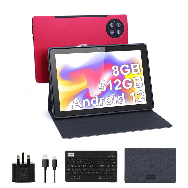 C ý tưởng 9.7 inch Android 12 Tablet 8GB RAM 512GB ROM Mô hình CM7800 Đỏ