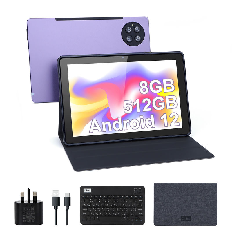 C ý tưởng 9.7 inch Android 12 Tablet 8GB RAM 512GB ROM Mô hình CM7800 màu tím