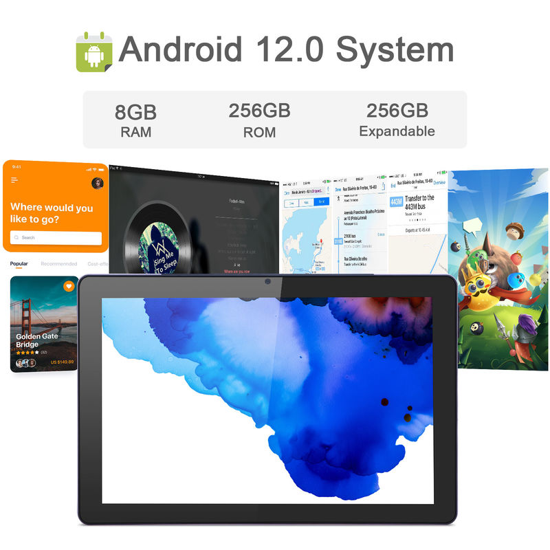 C ý tưởng 9.7 inch Android 12 Tablet 8GB RAM 512GB ROM Mô hình CM7800 màu tím