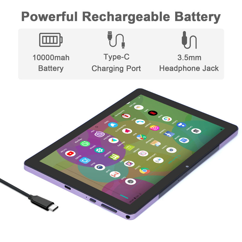 C ý tưởng 9.7 inch Android 12 Tablet 8GB RAM 512GB ROM Mô hình CM7800 màu tím