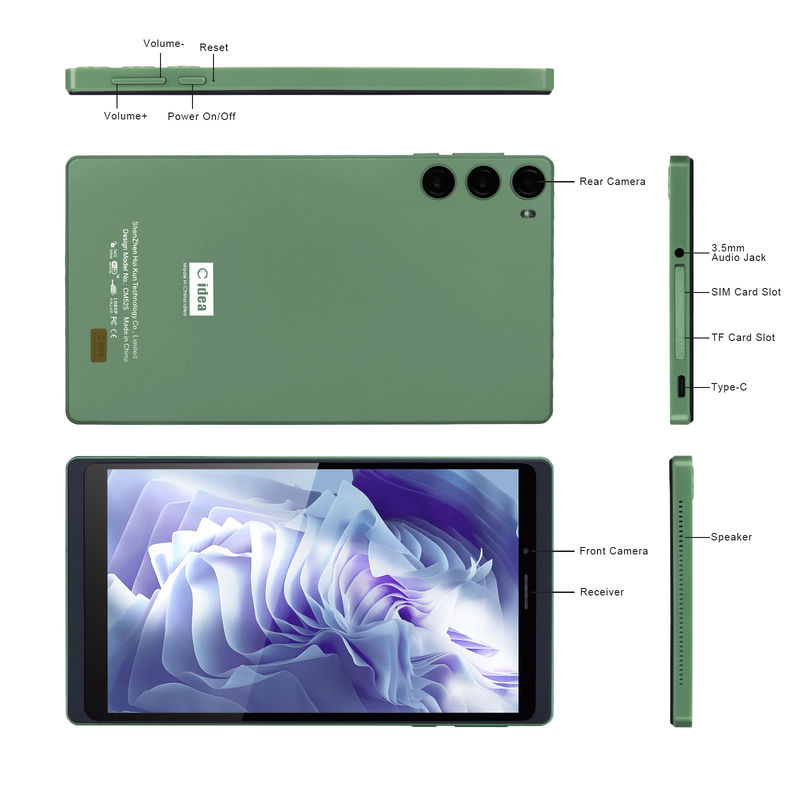 C Idea 7 Inch Touch Screen Tablet Với SIM Đối với Học sinh CM525 Xanh