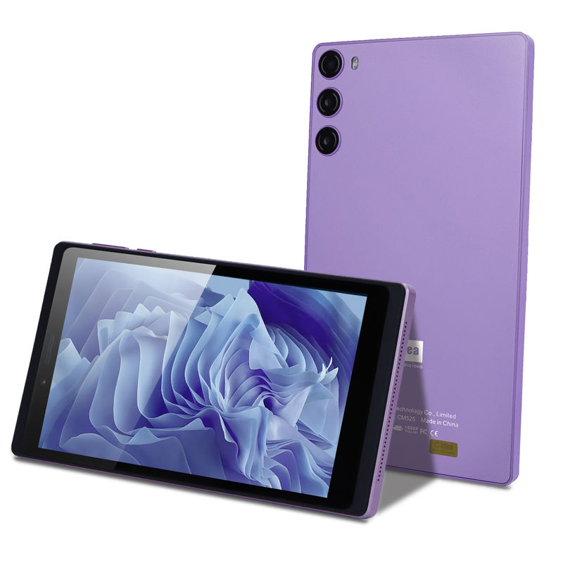 C ý tưởng 7 inch 6 + 128GB 6000mAh Android Tablet PC với SIM cho Sinh viên CM525 Purple