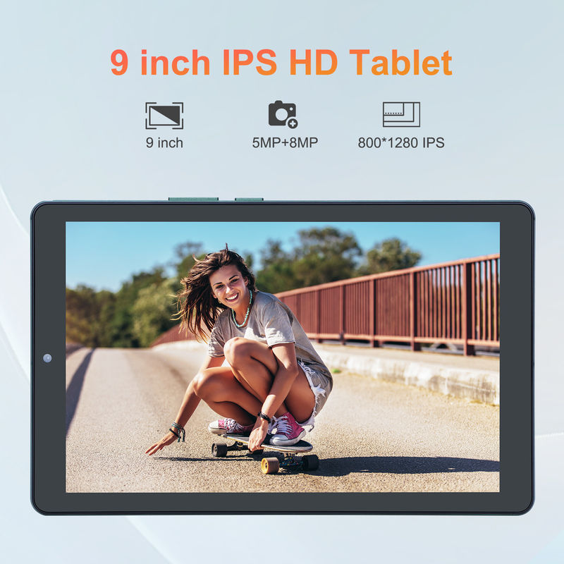 C ý tưởng 9 inch Android 12 Tablet 8GB RAM 512GB ROM 5MP + 8MP Camera kép WIFI Tablet với SIM CM915 (Xanh)