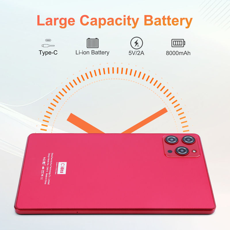 C ý tưởng 9 inch Android 12 Tablet 8GB RAM 512GB ROM 5MP + 8MP Camera kép WIFI Tablet với SIM CM915 (Mỏ)