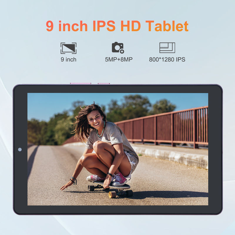 C ý tưởng 9 inch Android 12 Tablet 8GB RAM 512GB ROM 5MP + 8MP Camera kép WIFI Tablet với SIM CM915 (Hồng)