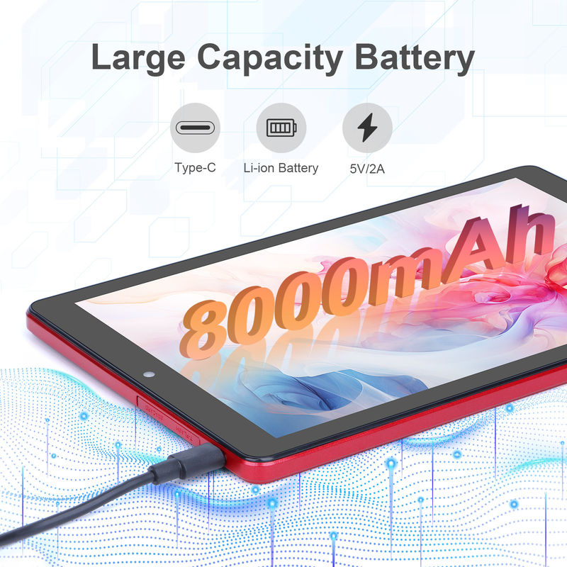 C ý tưởng 9 Inch Tablet PC WIFI 2.4G / 5G 800x1280 IPS Screen Android Tablet Điện thoại hỗ trợ cuộc gọi Với camera kép (đỏ)