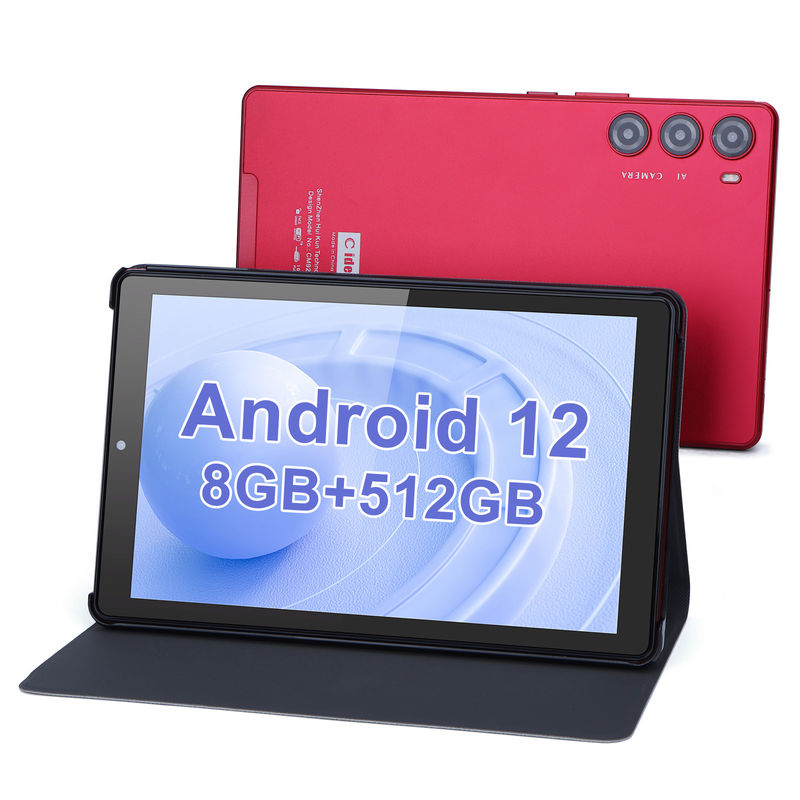 C ý tưởng 9 Inch Tablet PC WIFI 2.4G / 5G 800x1280 IPS Screen Android Tablet Điện thoại hỗ trợ cuộc gọi Với camera kép (đỏ)