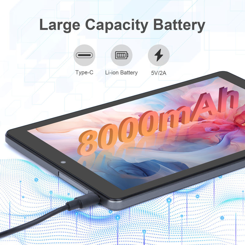 C ý tưởng 9 Inch Tablet PC WIFI 2.4G / 5G 800x1280 IPS Màn hình Android Tablet Điện thoại hỗ trợ cuộc gọi Với camera kép ((Xám)