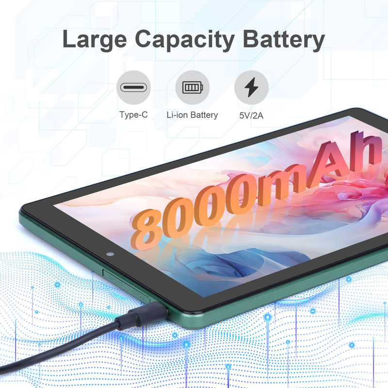 C ý tưởng 9 Inch Tablet PC WIFI 2.4G / 5G 800x1280 IPS Screen Android Tablet Điện thoại hỗ trợ cuộc gọi Với camera kép ((Xanh)