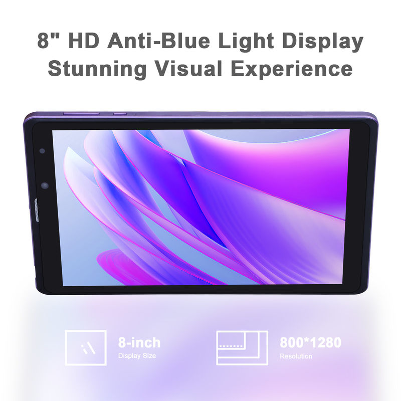 C ý tưởng Máy tính bảng Android 8 inch Nhà sản xuất với Android 12 Quad Core 8GB + 512GB Lưu trữ IPS HD Display CM835 ((bông)