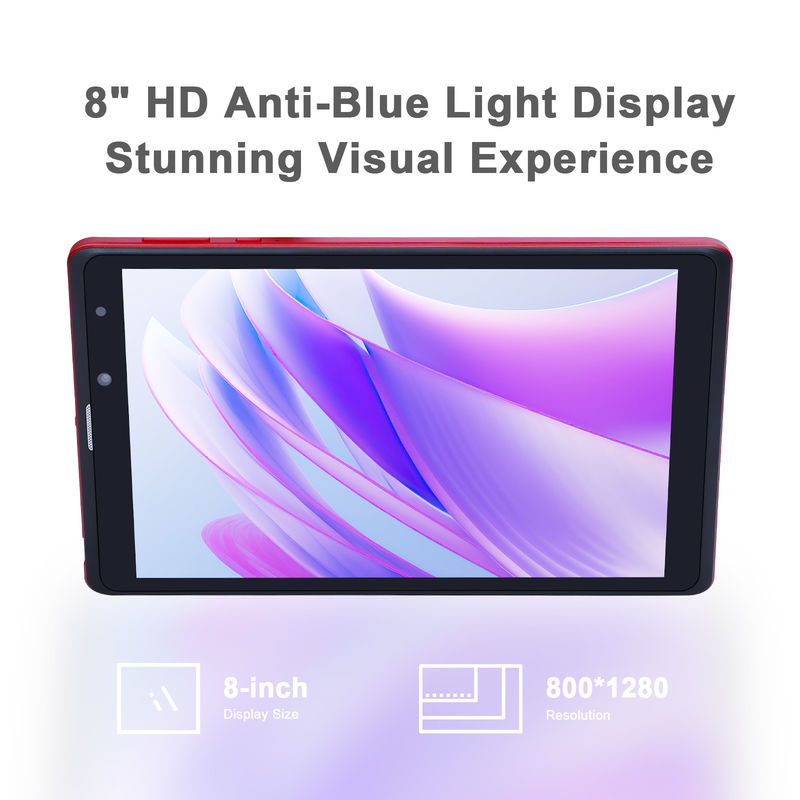 C ý tưởng Máy tính bảng Android 8 inch Nhà sản xuất với Android 12 Quad Core 8GB + 512GB Lưu trữ IPS HD Display CM835 ((màu đỏ)
