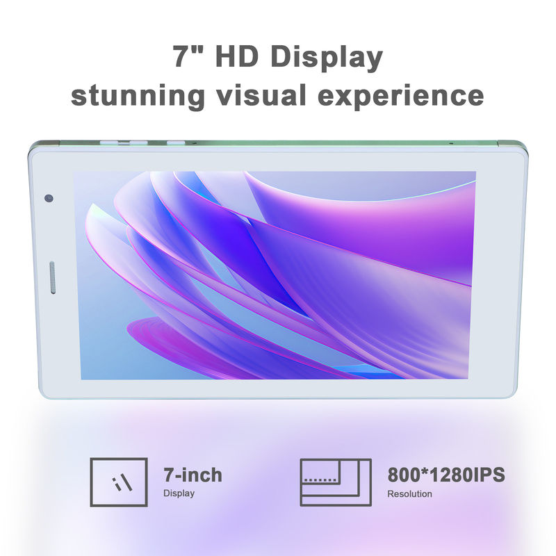 C ý tưởng 7 Inch Android Smart Tablet 8 + 512GB Quad Core WiFi Tablet màn hình cảm ứng HD CM513 ((Xanh)