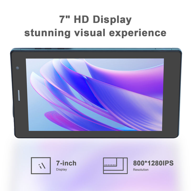C ý tưởng 7 Inch Android Smart Tablet 8 + 512GB Quad Core WiFi Tablet màn hình cảm ứng HD CM513 ((Xanh)