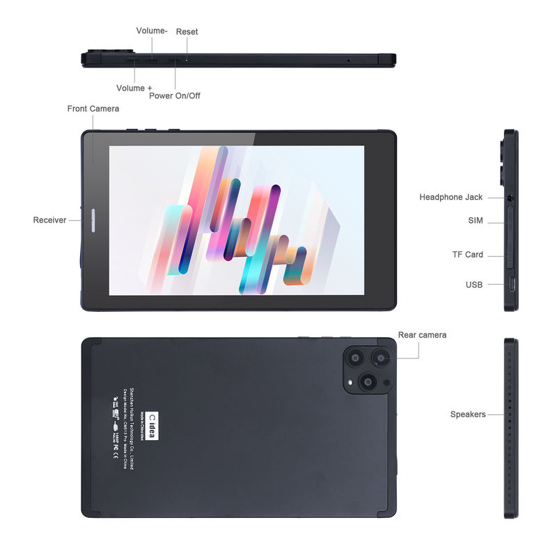 C ý tưởng 7 Inch Android Smart Tablet 8 + 512GB Quad Core WiFi Tablet màn hình cảm ứng HD CM513 ((Mắc)
