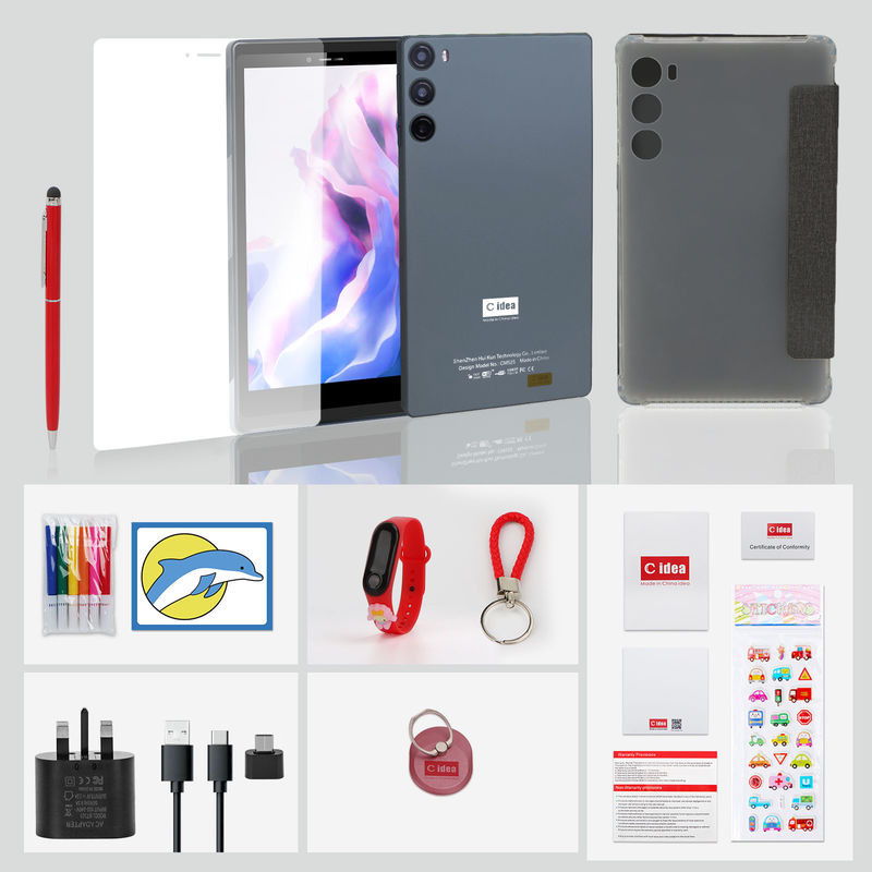 C Idea School Tablet 512GB Android 12 Với hỗ trợ SIM Smart Tablet PC CM525 Xám