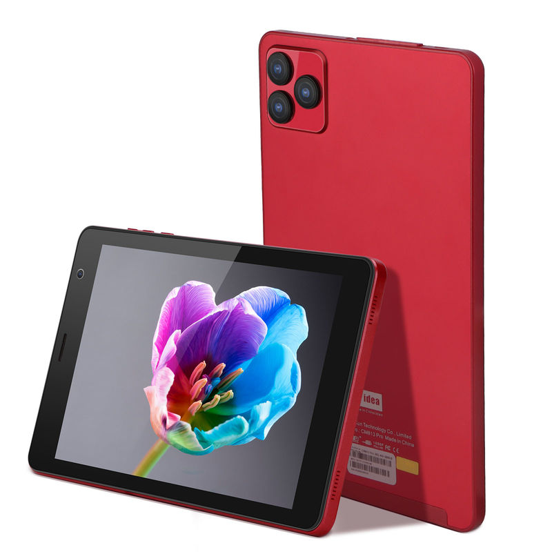 C ý tưởng Android 8 Inch Tablet PC Android 12 Tablet 512GB Storage Tablet PC Quad Core Processor CM813 màu đỏ