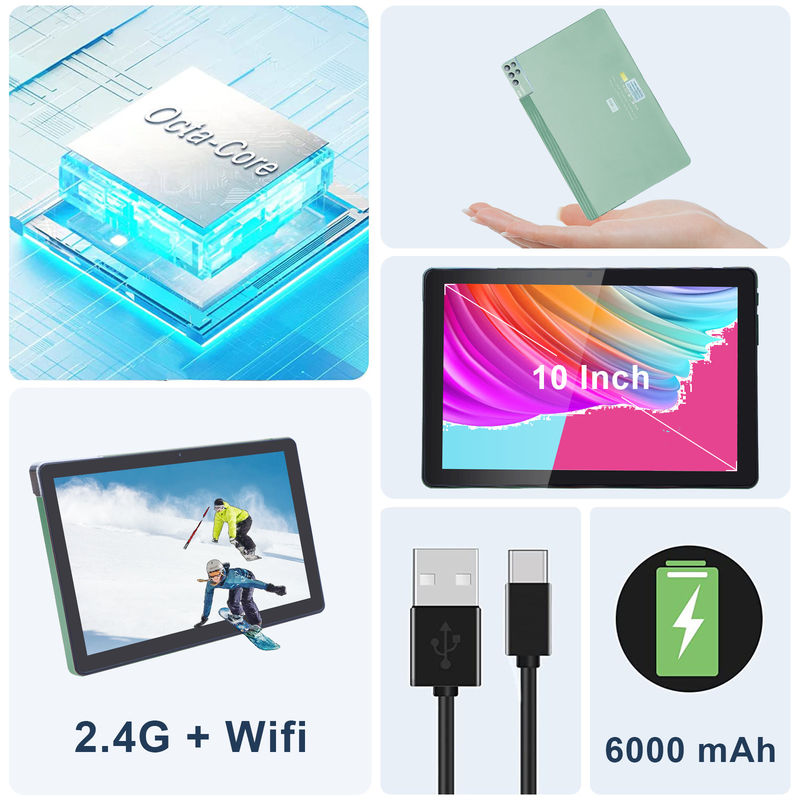 C ý tưởng 6 + 256GB 800x1280 IPS 10 Inch Tablet PC With Case Quad Core Dual 5MP + 8MP Camera HD IPS hiển thị CM7000