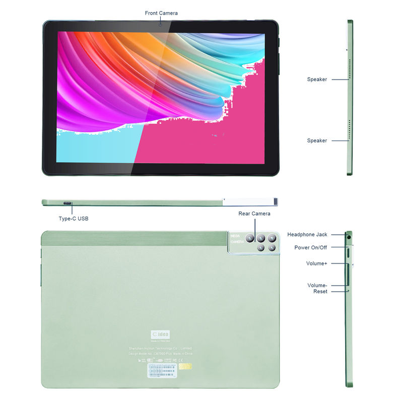 C ý tưởng 6 + 256GB 800x1280 IPS 10 Inch Tablet PC With Case Quad Core Dual 5MP + 8MP Camera HD IPS hiển thị CM7000