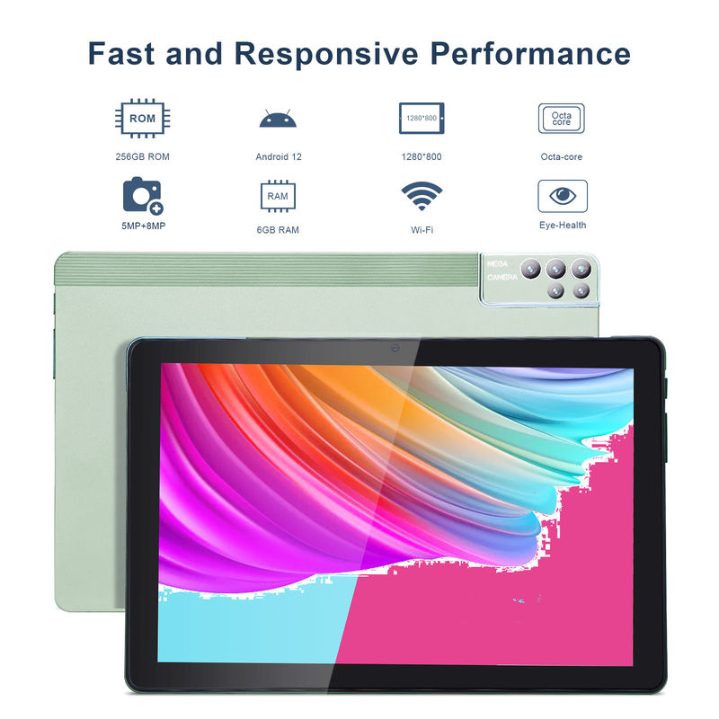 C ý tưởng 6 + 256GB 800x1280 IPS 10 Inch Tablet PC With Case Quad Core Dual 5MP + 8MP Camera HD IPS hiển thị CM7000