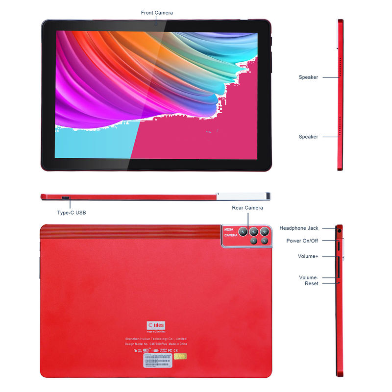 C Idea 10 Inch Tablet PC Android 12 Tablet 6GB RAM 256GB ROM 6000mAh Pin IPS HD màn hình cảm ứng CM7000PLUS