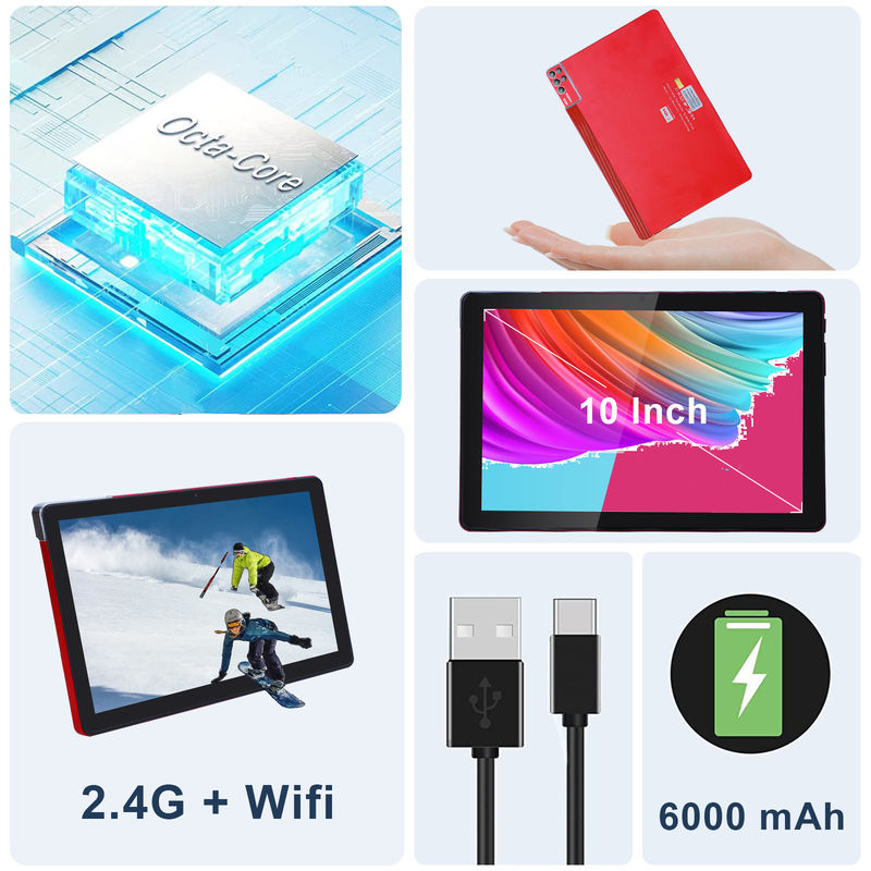 C Idea 10 Inch Tablet PC Android 12 Tablet 6GB RAM 256GB ROM 6000mAh Pin IPS HD màn hình cảm ứng CM7000PLUS