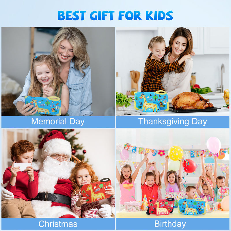 C Idea 7 Inch Android Tablet For Age 3-7 Expand 512GB Tablet Kidspad Với vỏ CM92