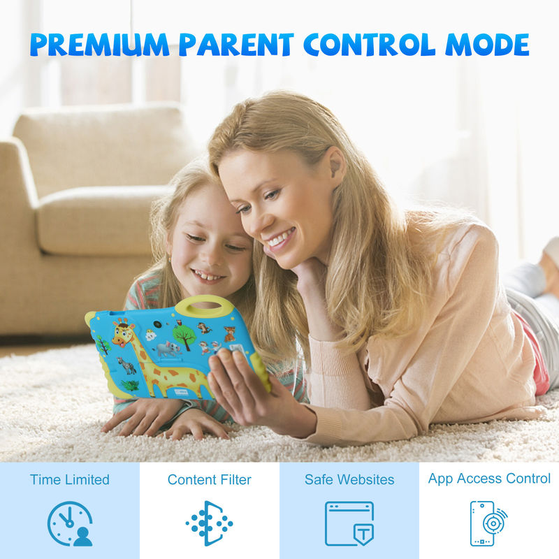 C Idea 7 Inch Android Tablet For Age 3-7 Expand 512GB Tablet Kidspad Với vỏ CM92