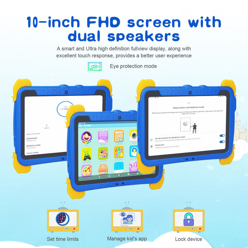 C ý tưởng Kids Tablet PC 10,1 Inch 800 * 1280 HD IPS Screen Với cài đặt sẵn iwawa WiFi kép và camera kép P1150