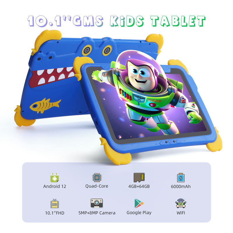 C ý tưởng Kids Tab 10.1inch Android 12 Tablet cho trẻ em 4GB RAM 64GB ROM Bảo vệ mắt màn hình cảm ứng P1150