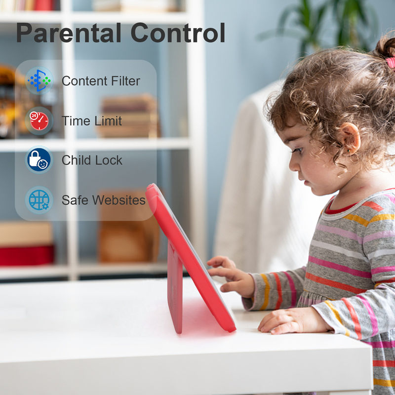C ý tưởng giáo dục 7 inch máy tính bảng Kidspad với trường hợp chống trẻ em pin lớn 5000mAh IWAWA CM80Red cài đặt sẵn