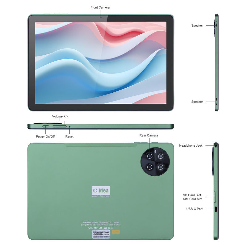 C Idea 10.1 Inch 8GB RAM 512GB ROM WiFi Smart Tablet PC Với hỗ trợ SIM CM8800plus