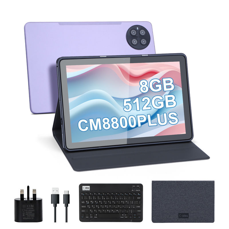 C ý tưởng 8GB RAM 512GB ROM Smart Tablet PC với bàn phím và chuột CM8800plus