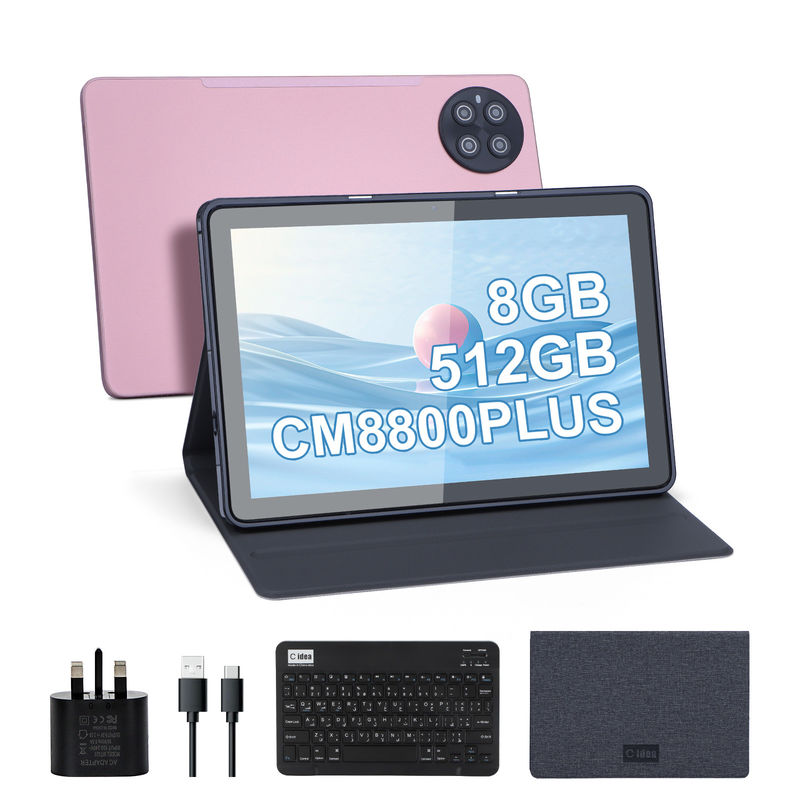 C Idea Android 8GB RAM 512GB ROM 10.1 Inch Tablet Với bàn phím cho trường học CM8800plus