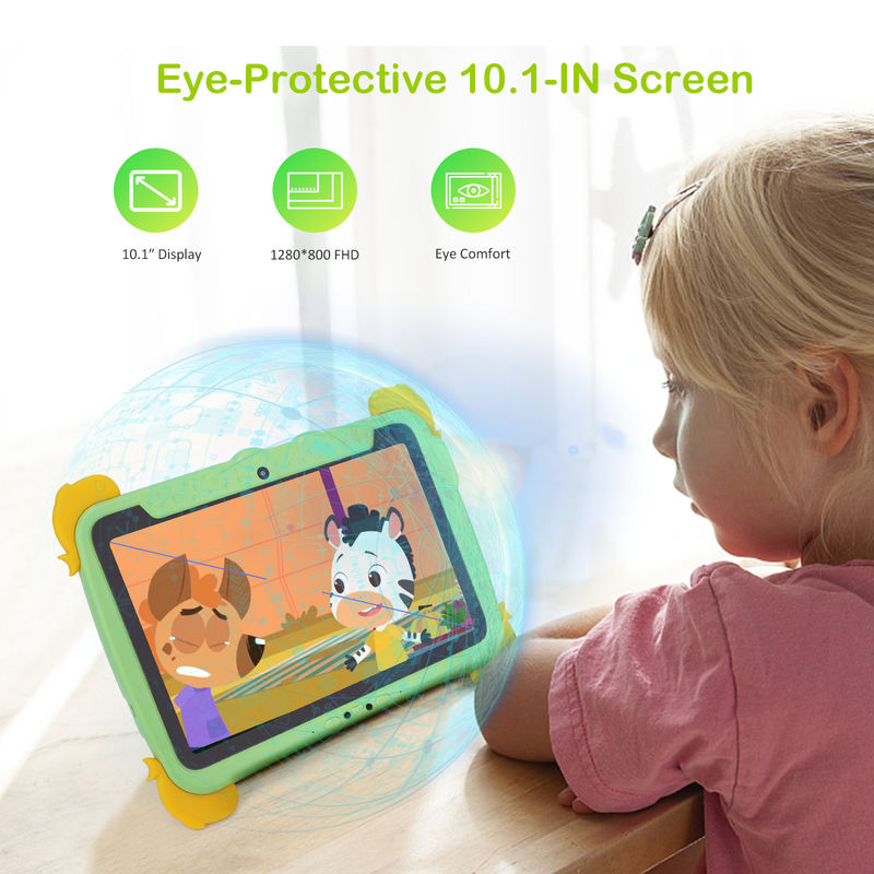 C ý tưởng 10,1 inch Kids Tablet PC With Case Eye Protection IPS HD Screen cho giáo dục học tập P1100